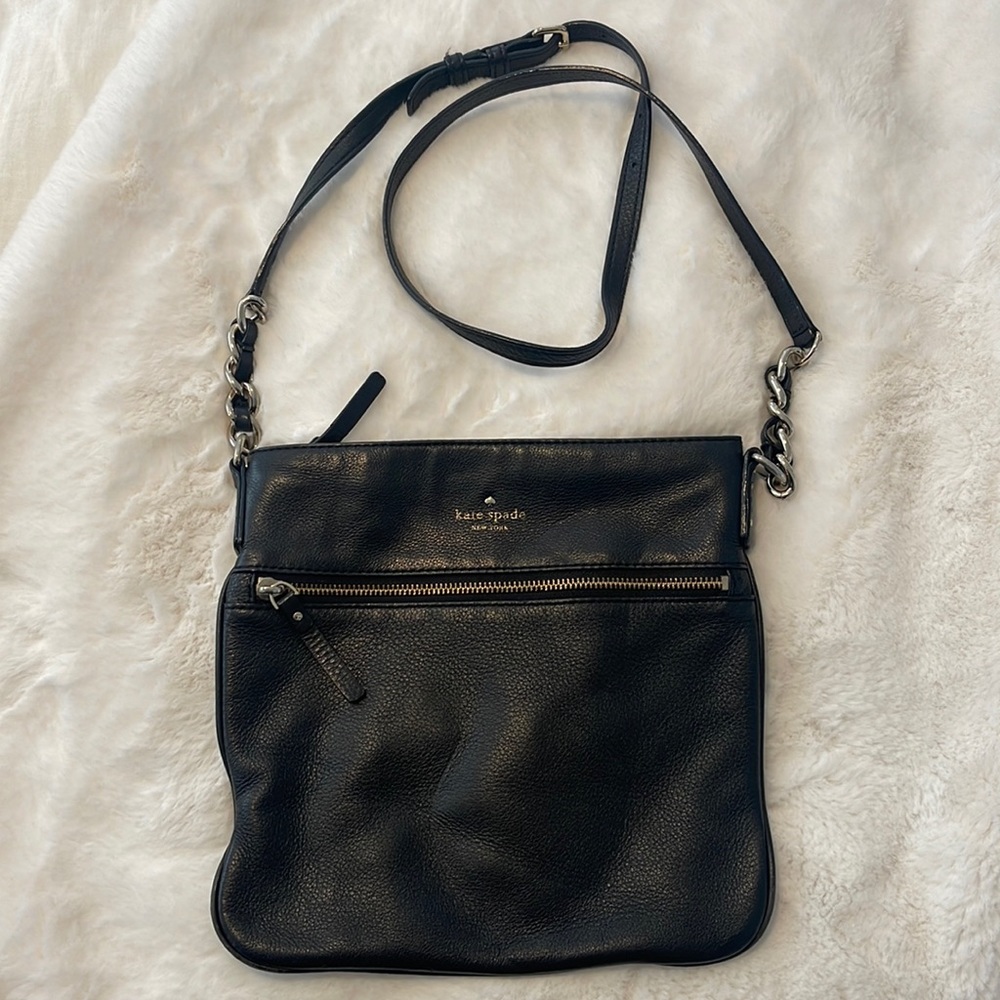 Black Kate Spade leather crossbody bag